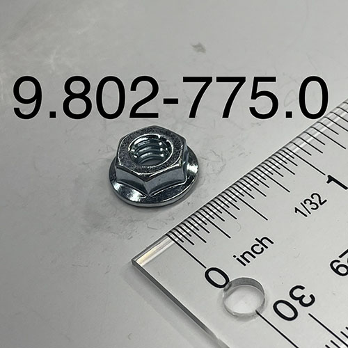 Nut, 1/4″ Flange, ZN