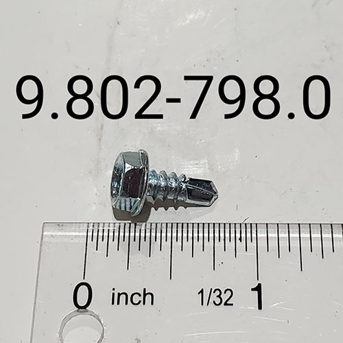 Screw, #10 X 1/2″, Tek Hex Head