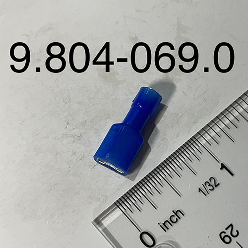 Disconnect, Female Fully INS .250, Blue