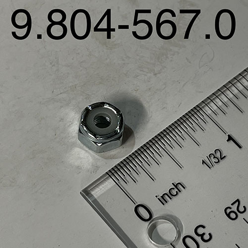Nut, 10/32", Esna