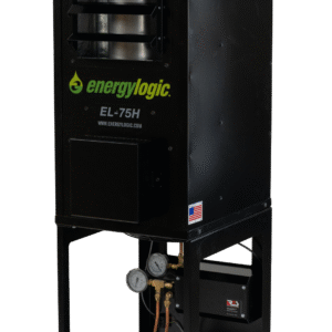 El-75H Energy Logic Waste Oilheater, 75,000 Btu W/ Built-In 10-Gal Tank, Wall Flue Kit - Image 2