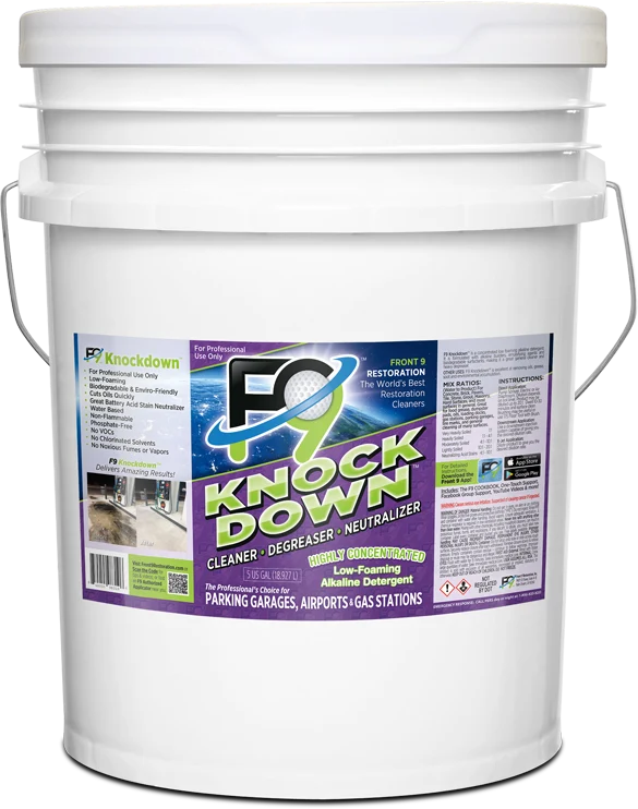 F9 Knockdown: Low-Foam Cleaner, Degreaser, Neutralizer