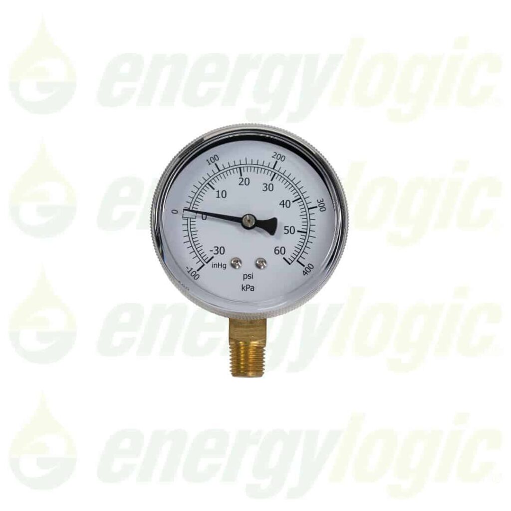 EnergyLogic Vac/Pressure Combo Gauge - 1/4"