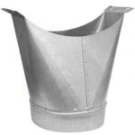 Adapter, Flue, 22Ga, Galvanized 8"