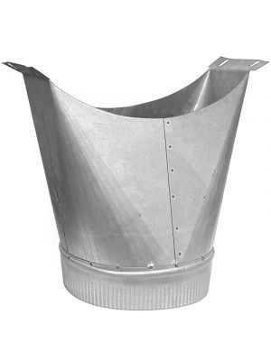 Adapter, Flue, 22Ga, Galvanized 8"