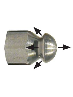 Non-Rotating Sewer Nozzle, 3/8", 5.5